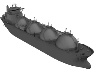 LNG Ship 3D Model