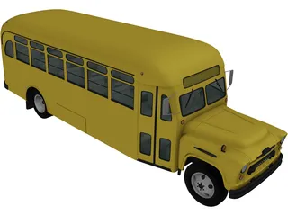 Chevrolet 6700 School Bus (1955) 3D Model
