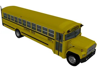 Ford B-700 Thomas Conventional School Bus (1984) 3D Model