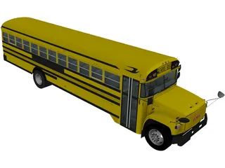 GMC B-Series School Bus (2000) 3D Model