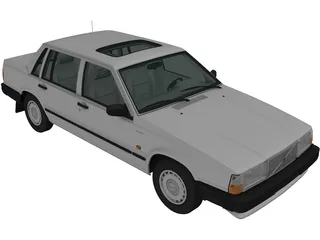 Volvo 740 GL (1985) 3D Model