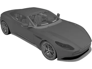 Aston Martin DB11 Volante (2019) 3D Model