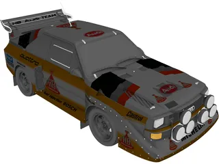 Audi Quattro Sport S1 (1985) 3D Model