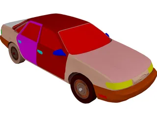 Ford Taurus (1992) 3D Model