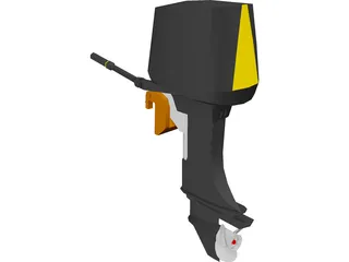 Outboard Motor 30hp 3D Model