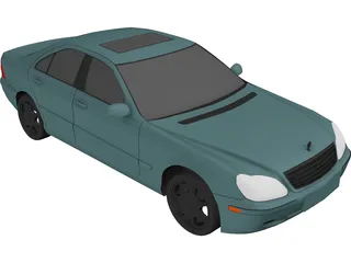 Mercedes-Benz S-class (2000) 3D Model