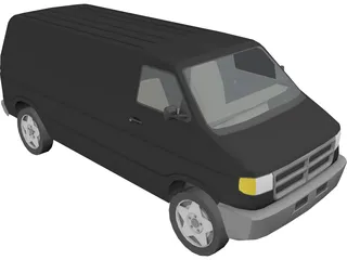 Dodge Van 3D Model