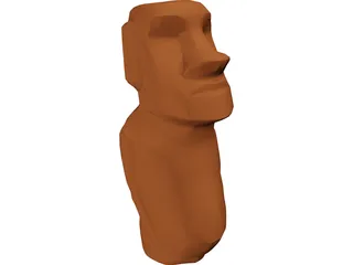 Easter Island Figure 3D Model