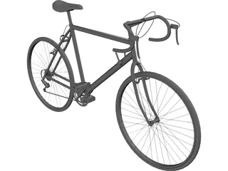 Bicycle Road 10-Speed 3D Model