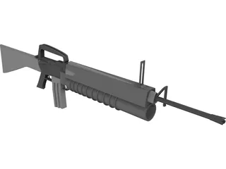 M16 A1 3D Model