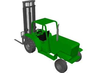 Forklift 3D Model