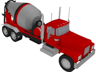 Cement Mixer 3D Model