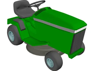 Lawnmower Riding 3D Model