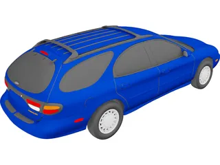 Mercury Sable Wagon (1996) 3D Model