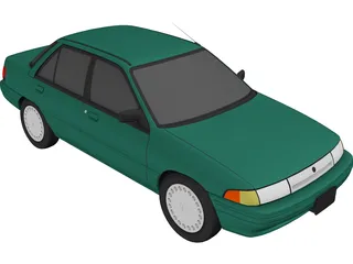 Mercury Tracer (1994) 3D Model