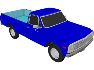 Chevrolet C10 Pickup (1972) 3D Model