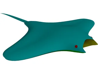 Manta Ray 3D Model