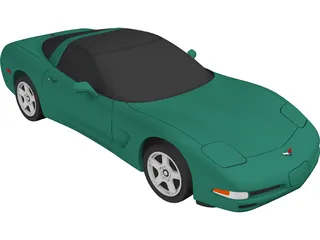 Chevrolet Corvette (1997) 3D Model