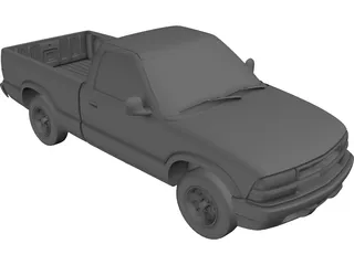 Chevrolet S10 Pickup (1998) 3D Model