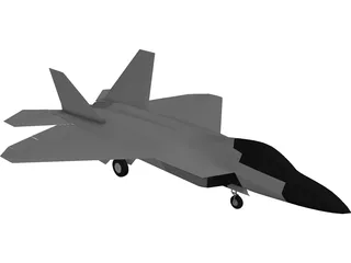 F-22A Raptor 3D Model