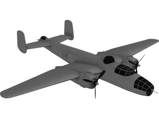 B-25 3D Model