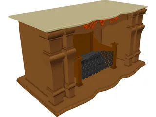 Fireplace 3D Model