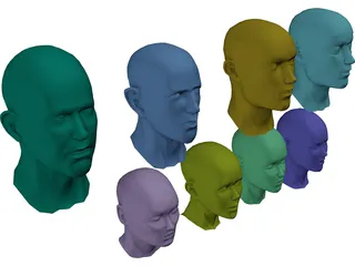 Heads Collection 3D Model