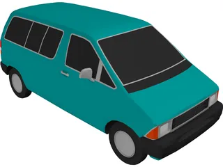 Ford Aerostar Van (1989) 3D Model