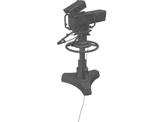 Television Camera 3D Model