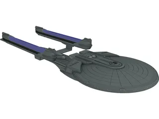 Star Trek Enterprise B 3D Model