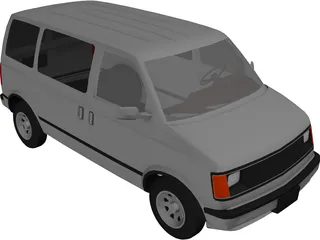 Chevrolet Astro Van (1986) 3D Model