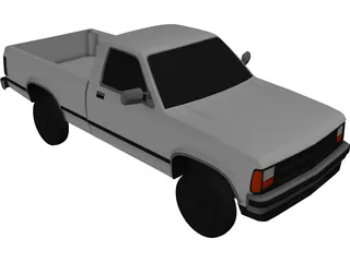 Dodge Dakota (1988) 3D Model