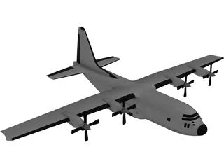 Lockheed C-130 Hercules 3D Model