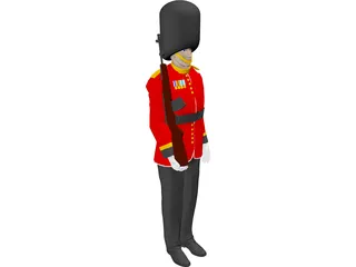 Buckingham Palace Guard 3D Model