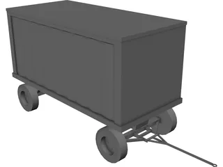 Baggage Cart 3D Model