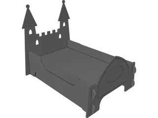 Fairy Castle Bed 3D Model