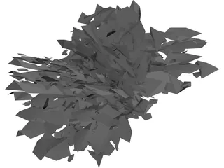Pyracantha Shrub 3D Model