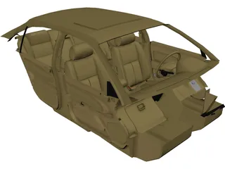 Interior Nissan Maxima (1997) 3D Model