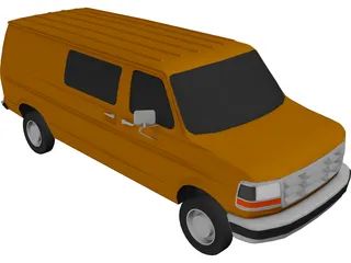 Dodge Van 3D Model