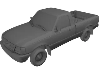 Ford Ranger Pickup (1998) 3D Model