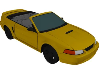 Ford Mustang Convertible (2000) 3D Model