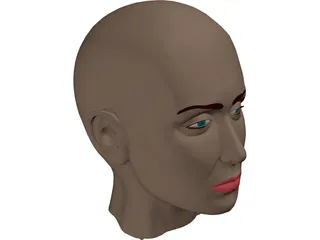 Head Female 3D Model