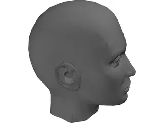 Head Female 3D Model