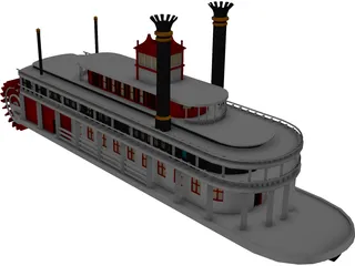 Paddle Boat 3D Model