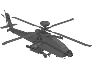 Boeing AH-64 Apache 3D Model