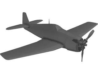 F6F Hellcat 3D Model