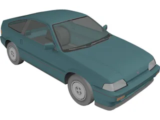 Honda CRX (1987) 3D Model