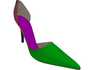 Woman Shoe 3D Model