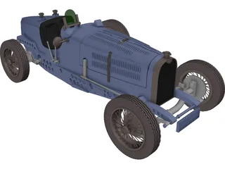 Bugatti Type 59 (1933) 3D Model