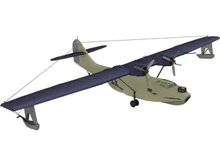 Consolidated PBY-5 Catalina 3D Model